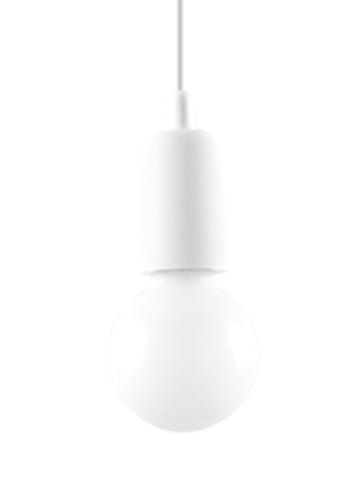 Nice Lamps Hängleuchte RENE 1 in Weiß mit dem longen PVC-Kabel Minimalistisch E27 NICE LAMS