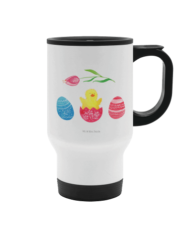 Mr. & Mrs. Panda Camping Becher Küken Schlüpfen ohne Spruch in Weiß