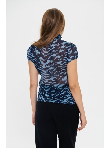 SAINT TROPEZ Langarm - Hemd LiljaSZ Gerade Passform in Pageant Blue