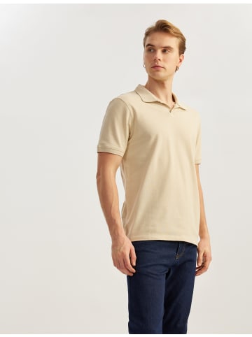 KOTON TSHIRT SS POLO in Beige