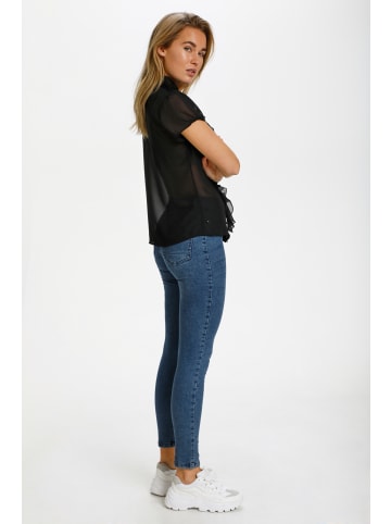 SAINT TROPEZ Top LiljaSZ Gerade Passform in Black