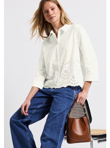 Street One Hemdbluse mit Stickerei in Weiß