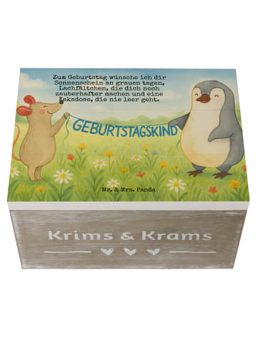 Mr. & Mrs. Panda Geschenkbox Maus Pinguin Geburtstag Design mit ... in Weiß