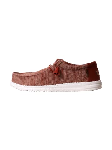 Hey Dude Schnür-Mokassin „Wally Stretch Sox“ Burnt Rouge