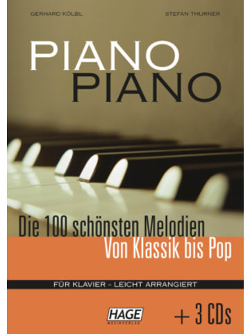 Hage Musikverlag Buch - Piano Piano 1 leicht + 3 CDs