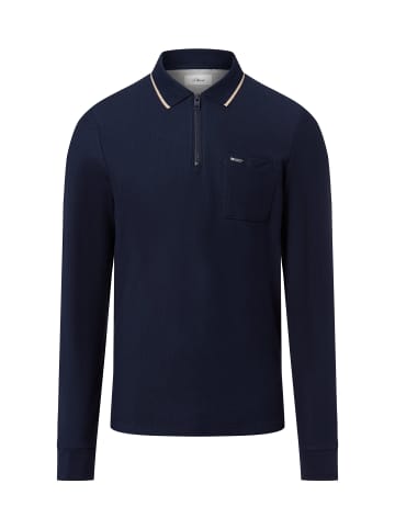 s.Oliver Sweatshirt in marine melange - 0001