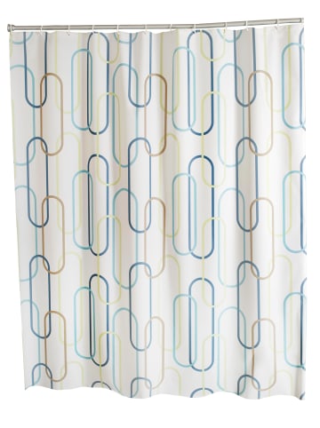 RIDDER Duschvorhang Folie Clip inkl. Duschvorhangringe multicolor 180x200 cm