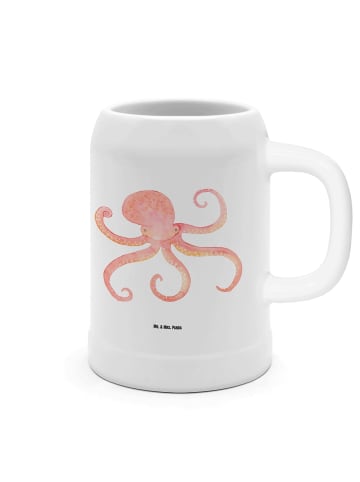 Mr. & Mrs. Panda Krug Tintenfisch ohne Spruch in Weiß