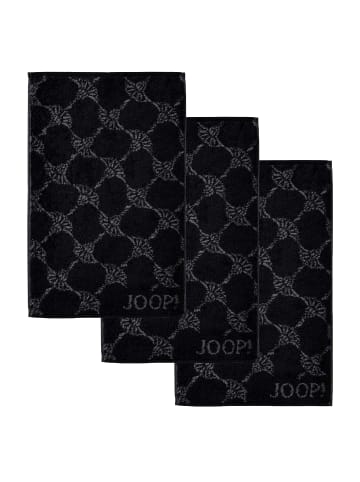 JOOP! Gästetuch in Schwarz Cornflower