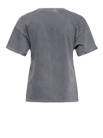 Queen Kerosin Queen Kerosin Acidwash T-Shirt Arizona Queen in stahlgrau