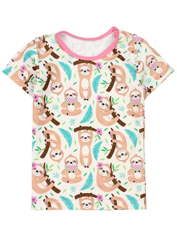 Aquarti Baby Mädchen Zweiteiler Badeanzug Bade-Set Bade T-Shirt Badehose in grün/rosa