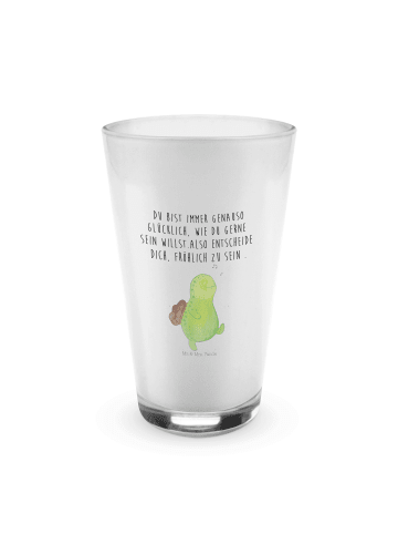 Mr. & Mrs. Panda Blümchentailglas Schildkröte Pfeifen mit Spruch in Transparent