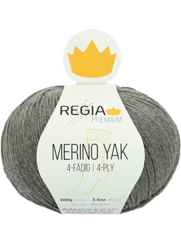 Regia Handstrickgarne Premium Merino Yak, 100g in Kiesel
