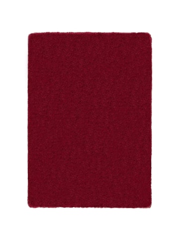 KADIMA DESIGN Superweicher Hochflor-Teppich in modernem Design in Rot