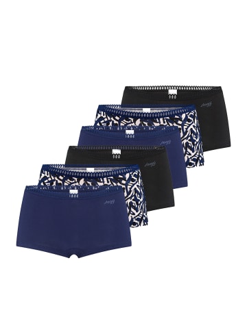 Sloggi Short Slip GO Crush in Schwarz / Blau