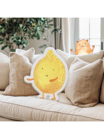 Mr. & Mrs. Panda Tierkissen Beste Freunde Zitrone ohne Spruch in Weiß