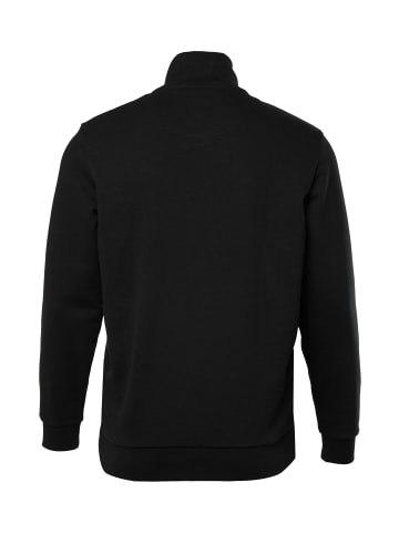 JP1880 Sweatjacke in schwarz