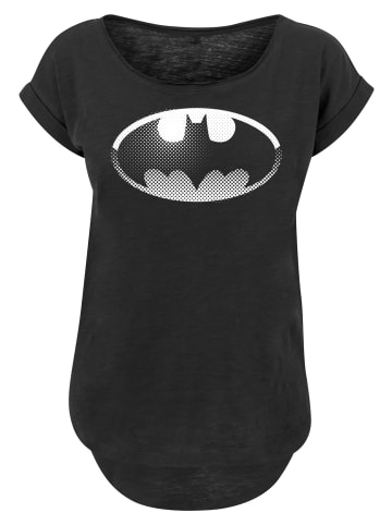 F4NT4STIC Long Cut T-Shirt DC Comics Batman Spot Logo in schwarz