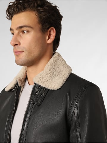 Finshley & Harding Lederjacke GBAirforce in anthrazit