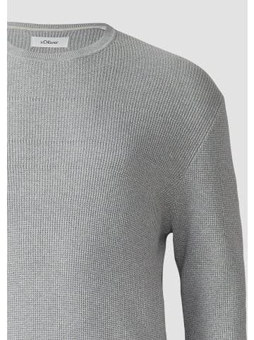 s.Oliver Strickpullover in 94W0_grau meliert