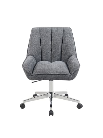 DUBI Möbel 2er-Set: Bürostuhl Mika-Megan in Grau - (B)60 x (H)86 x  (T)68 cm