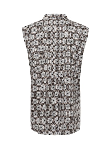 Marc O'Polo Bluse in anthrazit weiß