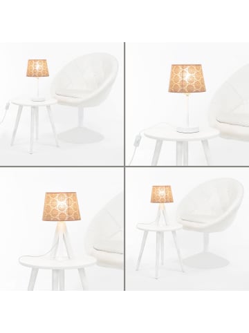 Licht-Erlebnisse Lampenschirm Ø 19.5 x (H)14 cm in CappuccinoCappuccino