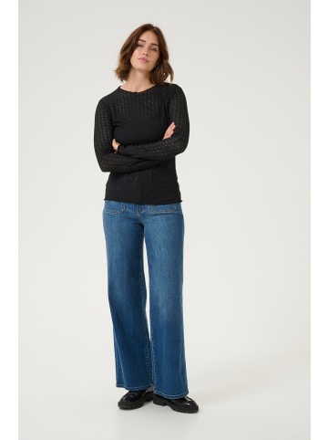 Kaffe Bluse langarm KAnomi Regular fit in Black Deep