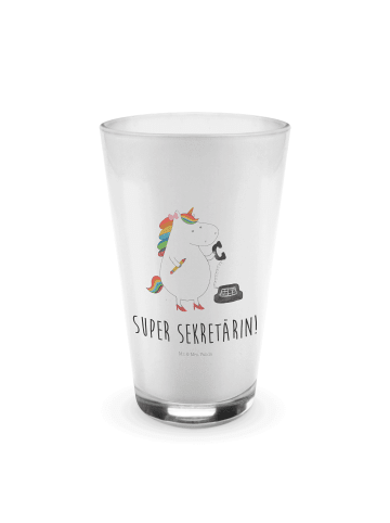 Mr. & Mrs. Panda kaffeeglas Einhorn Sekretärin mit Spruch in Transparent