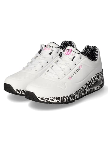 Skechers Slipper in weiss-kombi