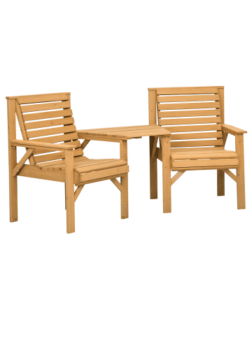 Outsunny Balkonmöbel Set in Braun 66L x 65B x 90H cm
