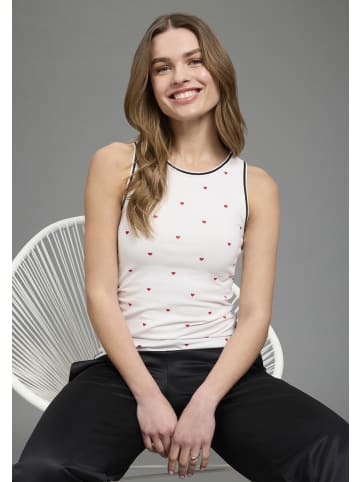 Kangaroos Trägertop in Offwhite+schwarz