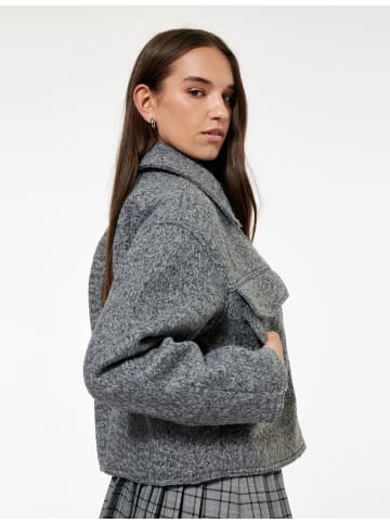 KOTON JACKSACKEN in Grau Melange Gemustert