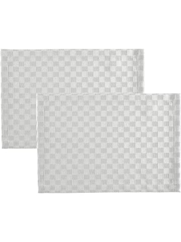 Erwin Müller Jacquard Tischset 2er-Pack Paderborn in weiß