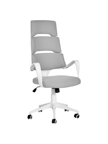 Beliani Bürostuhl GRANDIOSE in Grau/Weiß - (W) 66 x (H) 118 x (L) 52 cm