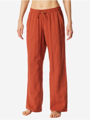 Schiesser Pyjamahose Mix Relax in terracotta