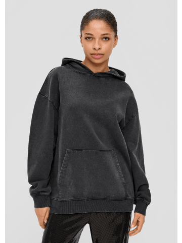 QS Sweatshirt langarm in Schwarz