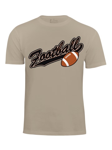 Cotton Prime® T-Shirt American Football in beige