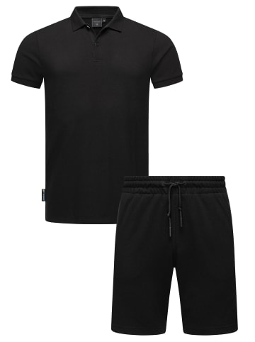 ragwear Poloshirt Set Porpi in Black