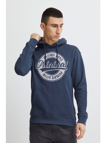 BLEND Hoodie BHSweatshirt - 20715049  Kapuzensweater mit Print in Blau