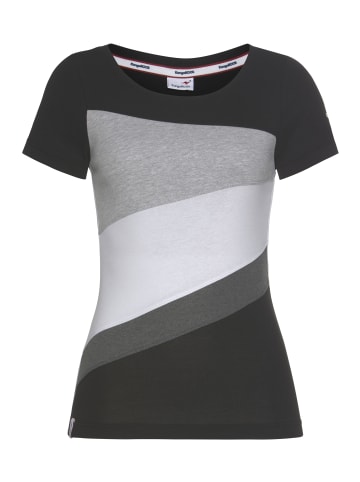 Kangaroos T-Shirt in schwarz-grau-weiß