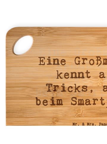 Mr. & Mrs. Panda Schneidebrett Spruch Großmutter Tricks mit Spruch in Braun