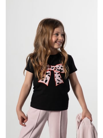 Coccodrillo T-Shirt mit kurzen Ärmeln in schwarz