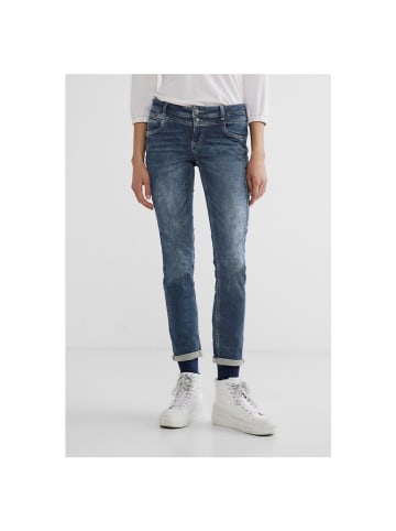 Street One Jeans in knitted mid indigo wash