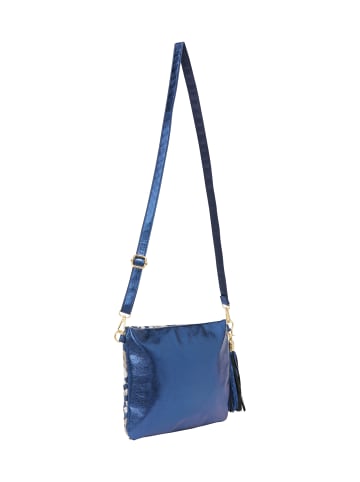 faina Women Shoulder Bag in White Blue