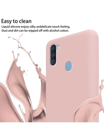 cadorabo Handykette für Samsung Galaxy A11 / M11 Hülle in LIQUID PINK