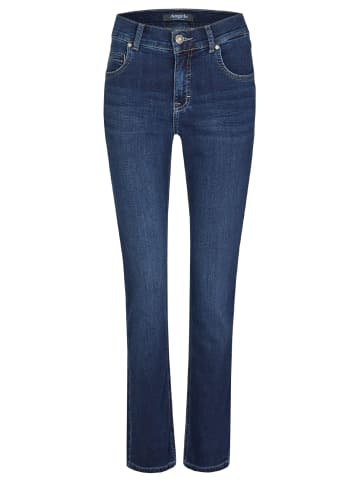 ANGELS  Straight-Leg Jeans Jeans Cici mit Sweat Denim in Jerseyoptik in dunkelblau