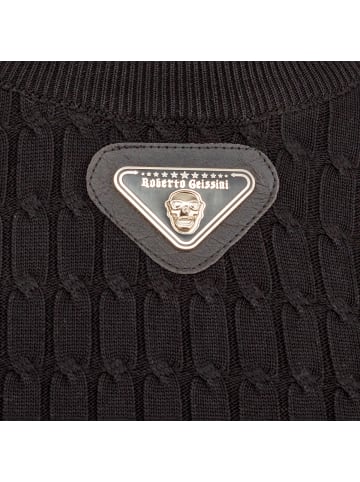 Roberto Geissini Strickpullover Business Schwarz
