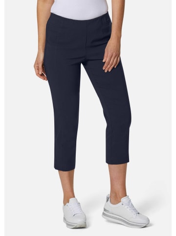 GOLDNER 7/8-Bengalinhose Schlupfhose LOUISA mit Steppnähten in marine