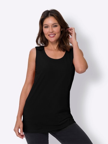Sieh an! Shirttop in schwarz